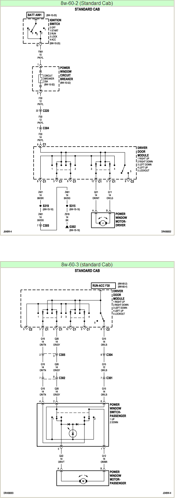 I Have A 2004 Dodge Ram Pickup That Has Manual Windows I Have Recently  - 2004 Dodge RAM 1500 Power Window Wiring Diagram