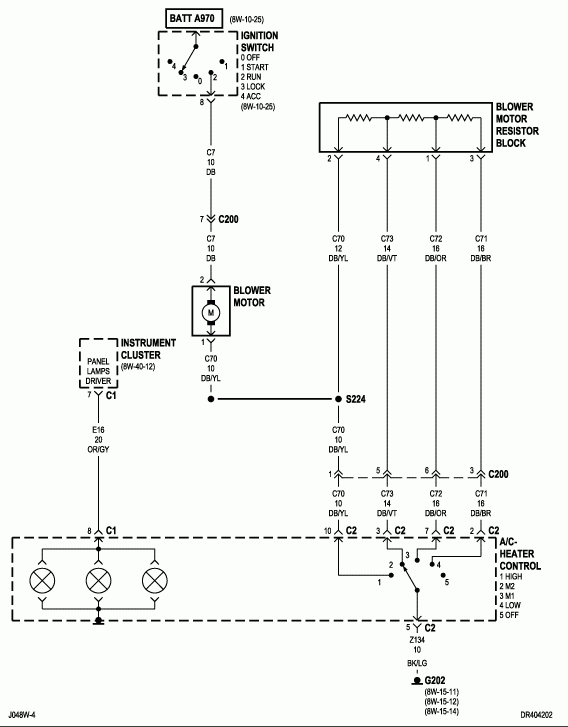 I Have A 2004 Dodge Ram That The A c heater Does Not Work When Unit Is  - 2004 Dodge RAM 2500 Blower Motor And Switch Wiring Diagram