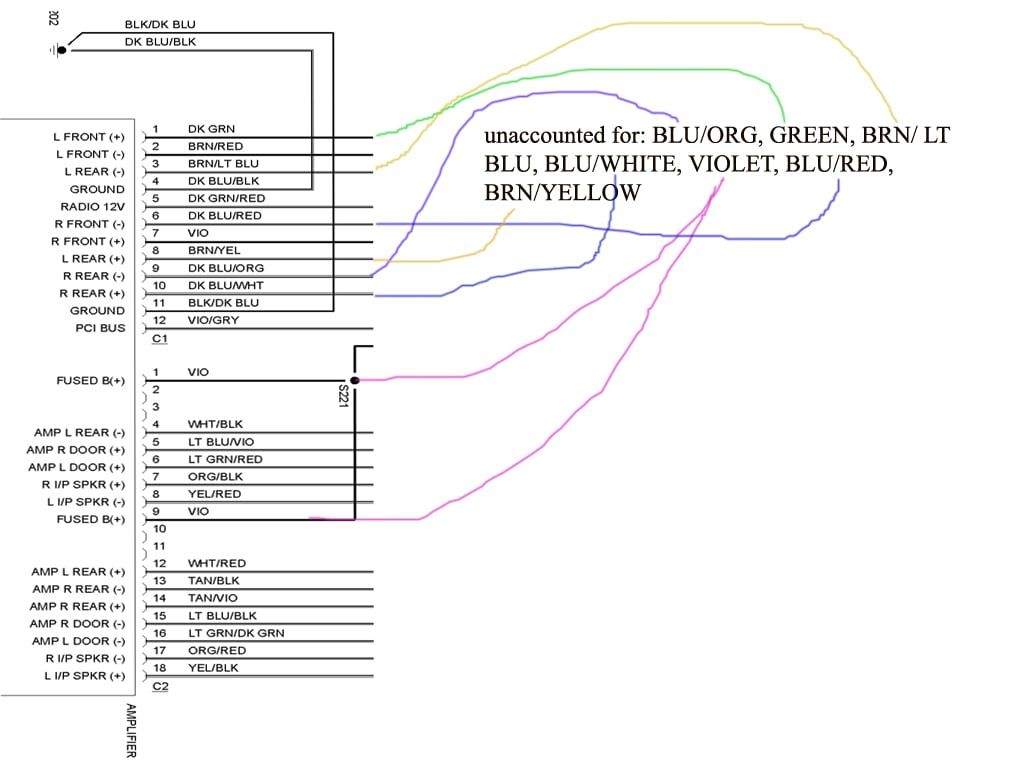 I Need A Stereo Wiring Diagram For A 2002 Dodge Ram 1500 5 9L I ve Ran