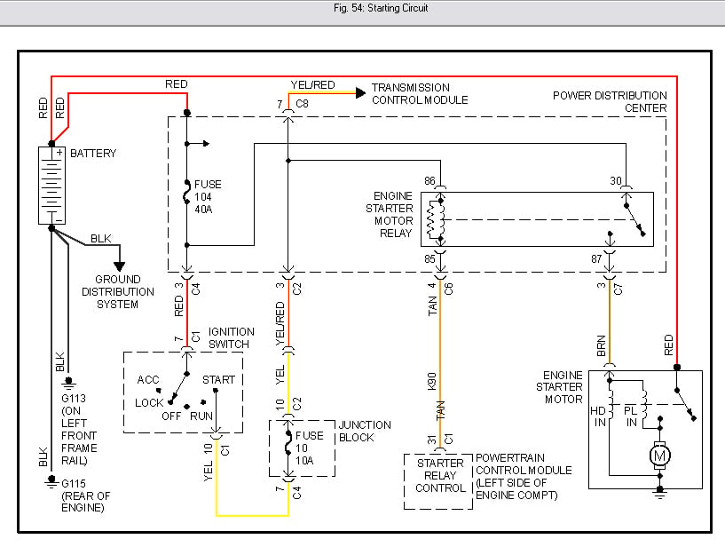 Ignition Wiring Diagram For 2000 Dodge Caravan