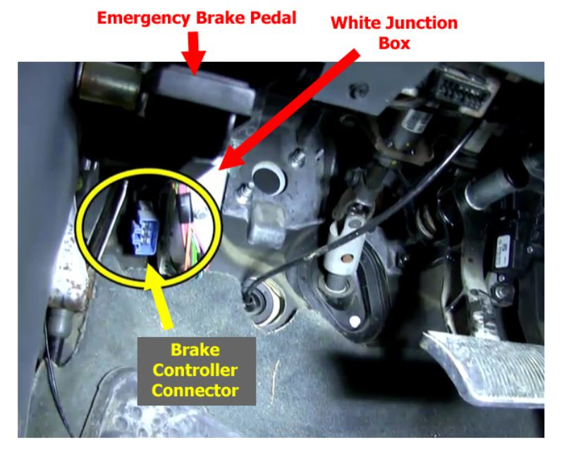 Locating Brake Controller Install Connector On 2004 Dodge Ram 1500 