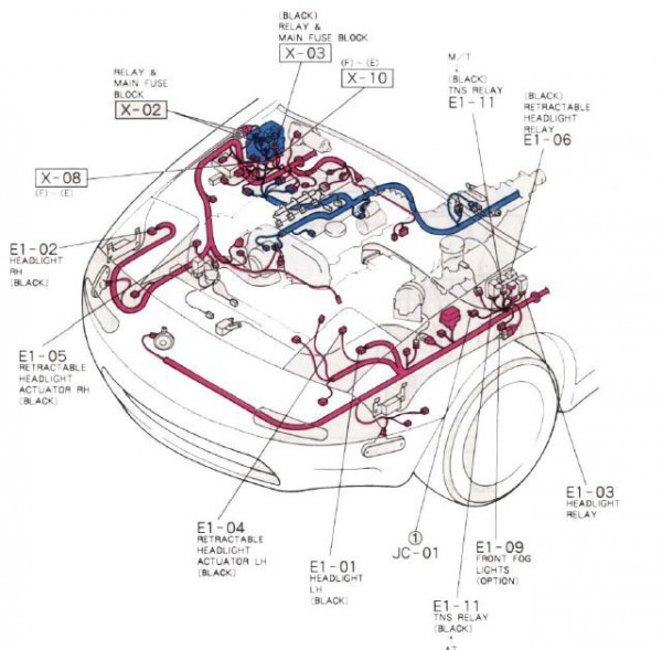 Miata Wiring Harness Diagram - Dodge RAM Turn Signal Wiring Diagram