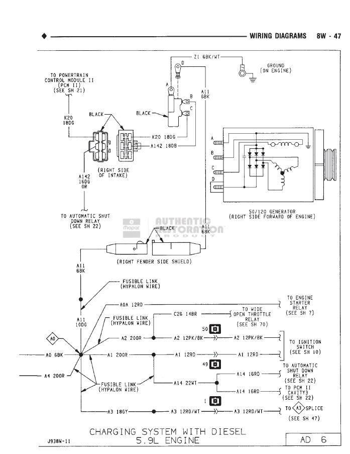 Mike s 1993 Dodge Cummins Truck Blog Alternator - 93 Dodge RAM Cummins Wiring Diagram