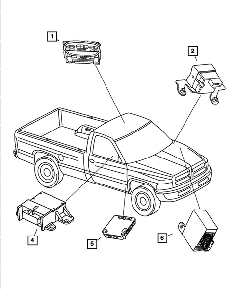 Modules For 2001 Dodge Ram 1500 DodgeParts - 2001 Dodge RAM 1500 Keyless Entry Wiring Diagram