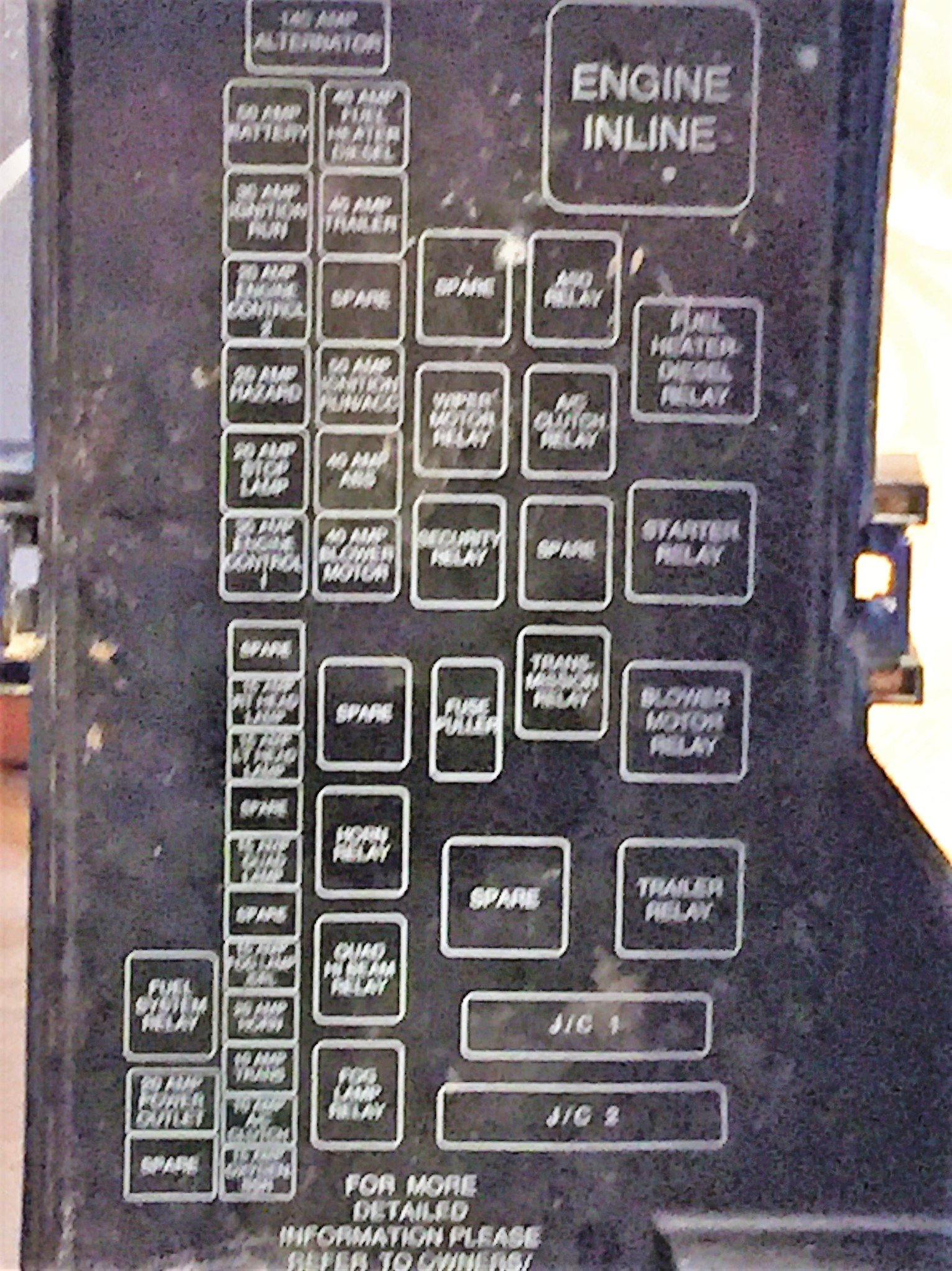 Need Help With Wire Diagram Of Power Distribution Box For A 1999 Ram  - 1996 Dodge RAM 1500 Wiring Diagram