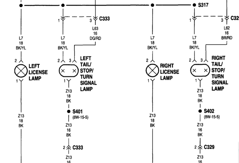On My 2500 Dodge Ram Pickup Someone Has Messed Up The The Tail Light  - 2014 Ram 2500 Tail Light Wiring Diagram