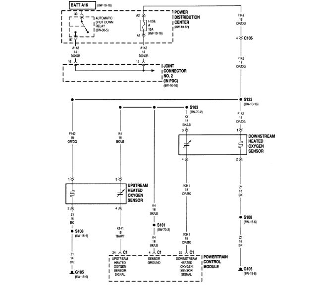 Oxygen Sensors Wiring Diagram I Am Replacing My Upstream 02  - 2007 Dodge RAM 5.7 Wiring Diagram O2 Sensors