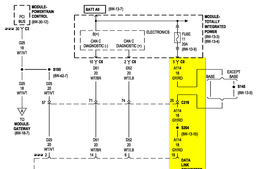 Pin 16 On My OBD Plug On My 2006 Dodge Ram 1500 Is Not Getting Power  - 2006 Dodge RAM 2500 Starter Wiring Diagram