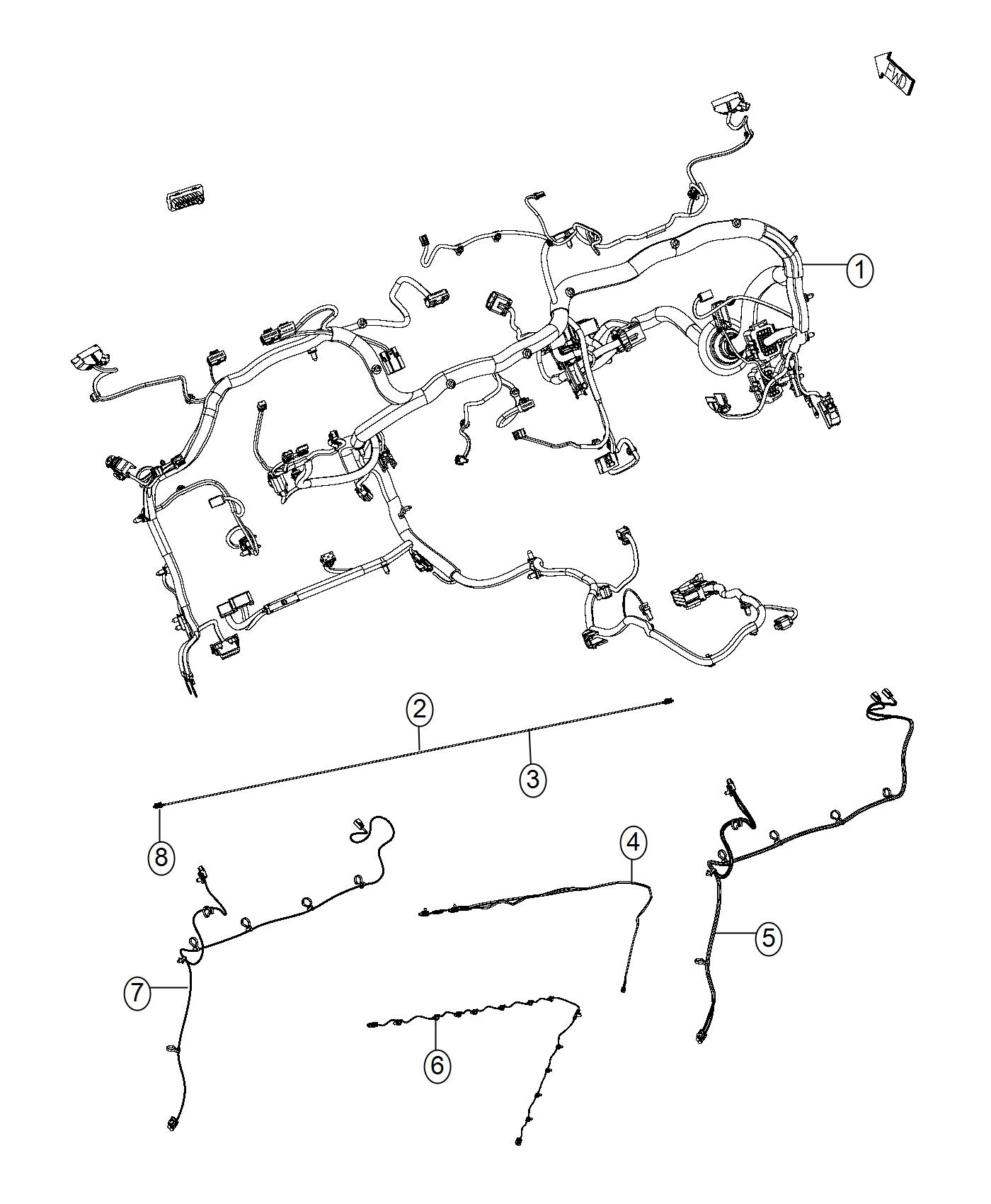 Ram 3500 Wiring Instrument Panel 68299995AC Jeep Parts Inc  - 2010 3500 Dodge RAM Memory Mirror Wiring Diagram