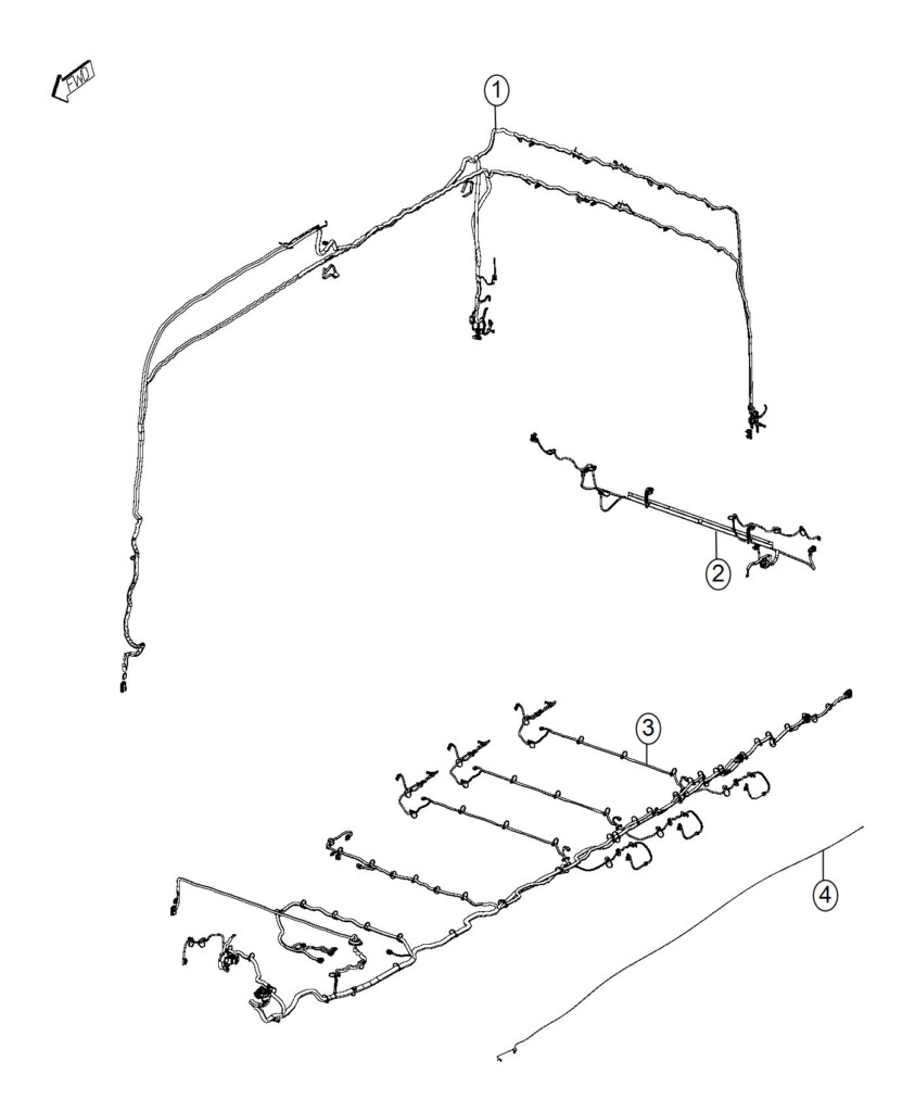 RAM PROMASTER Wiring Body Interior 68311887AC Mopar Parts  - 2015 Ram 1500 Uconnect 8.4 Wiring Diagram