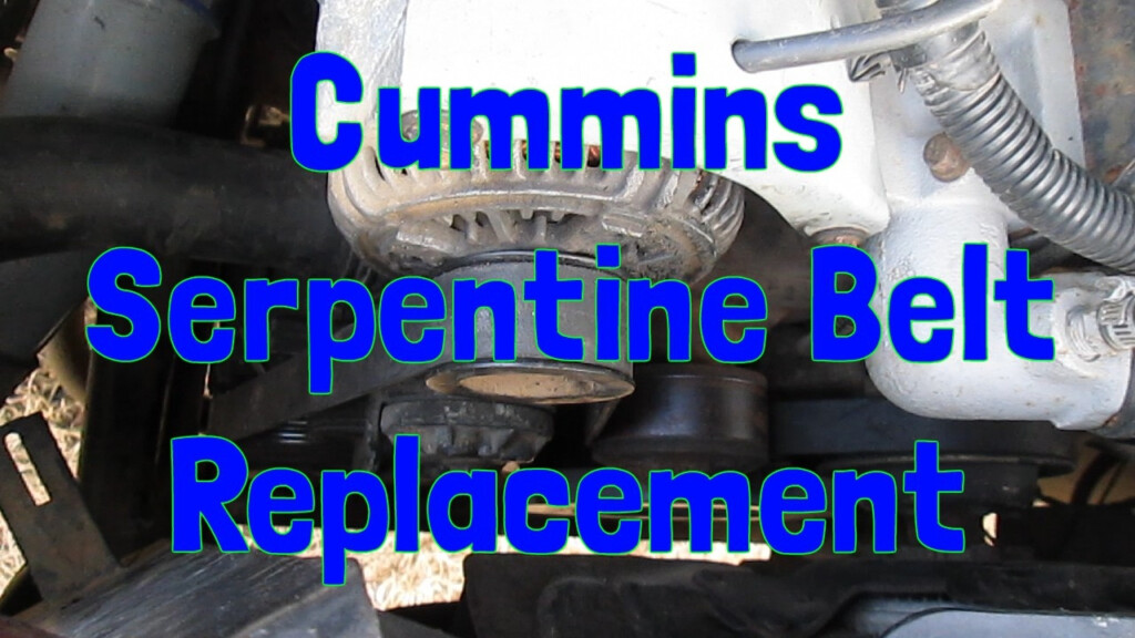 Serpentine Belt Replacement On A 2nd Gen Dodge Ram Cummins YouTube - Dodge RAM 2500 Wiring Diagram Free