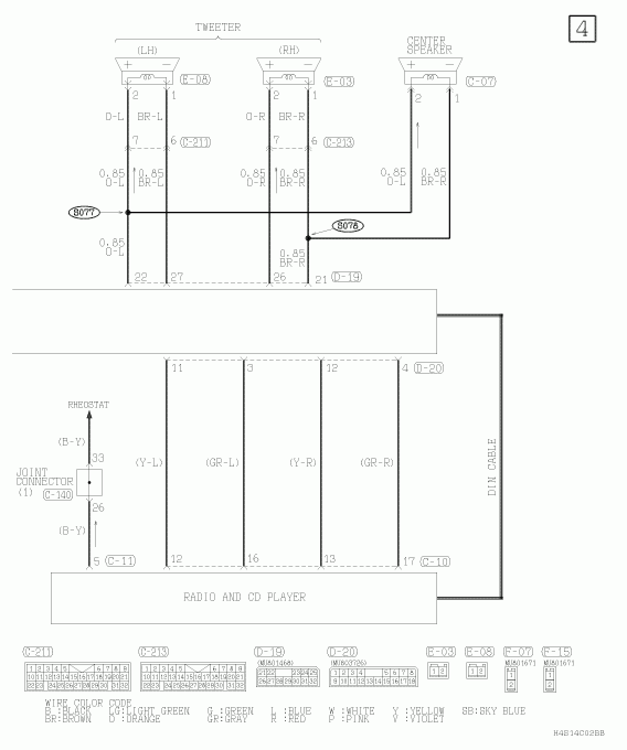 Stereo Wiring Diagram For A 2004 Sebring With The Infinity