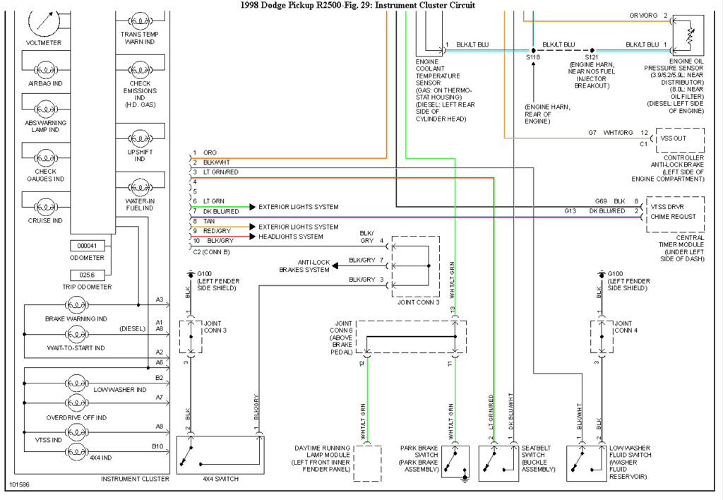 The Fuel Gauge Stays On Full On My 98 Dodge Ram 2500 I Have Had The  - 98 Dodge RAM 2500 Diesel Wiring Diagram