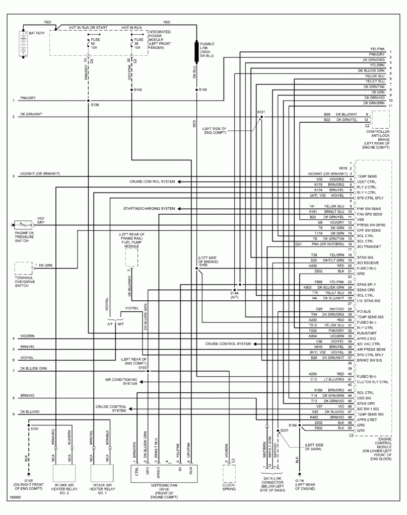 The Plug Coming From The Fire Wall To The Clutch Fan Caught On The Fan  - Output Speed Sensor Wiring Diagram On A 1998 Dodge RAM