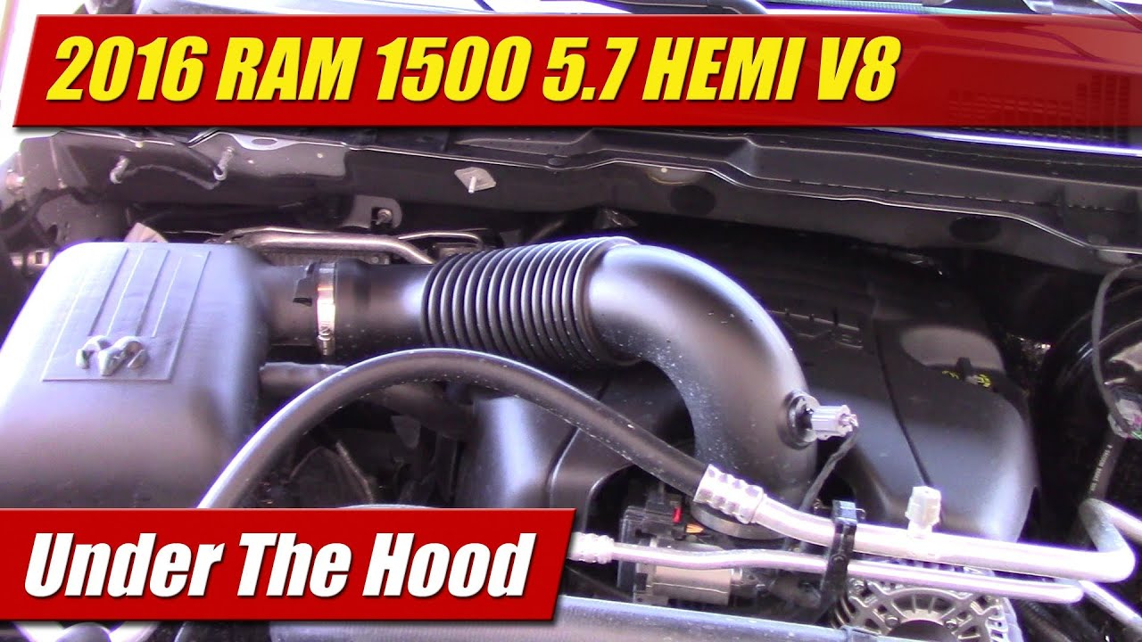 Under The Hood 2016 RAM 1500 5 7 HEMI V8 YouTube - Dodge RAM 1500 Engine Wiring Diagram