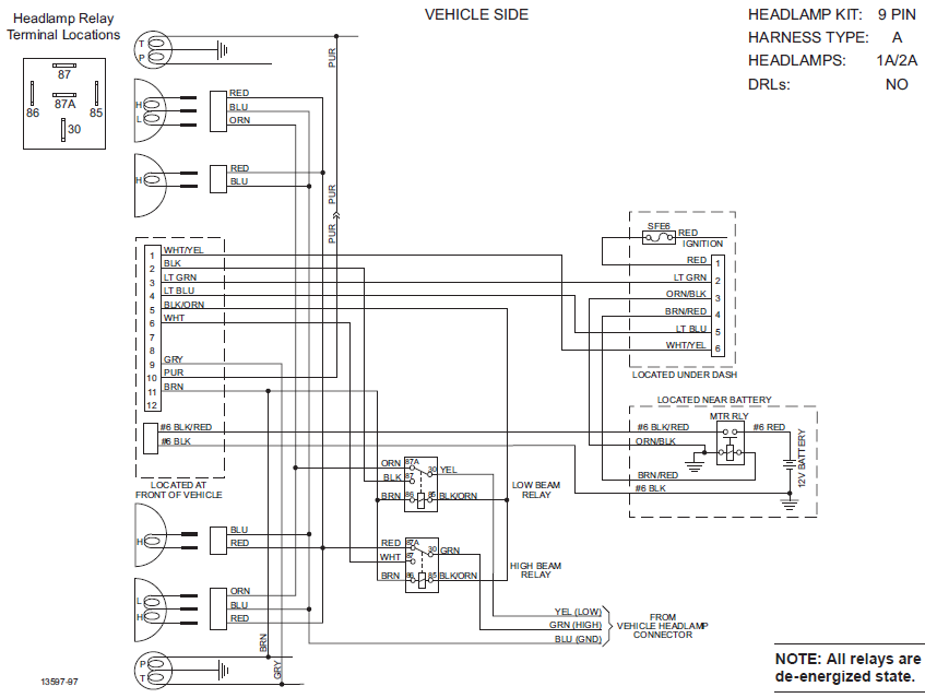 Western Wiring Unimount 1a 2a - 98 Ram Headlight Relay Wiring Diagram