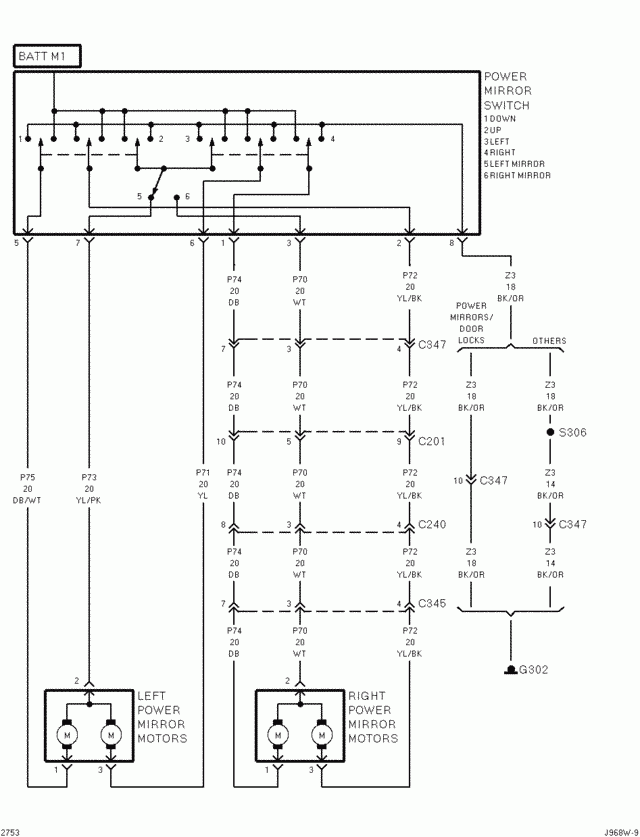 What Color Wires Are Used For The Up down In out Operations For The  - 2008 Dodge RAM Infinity Wiring Diagram