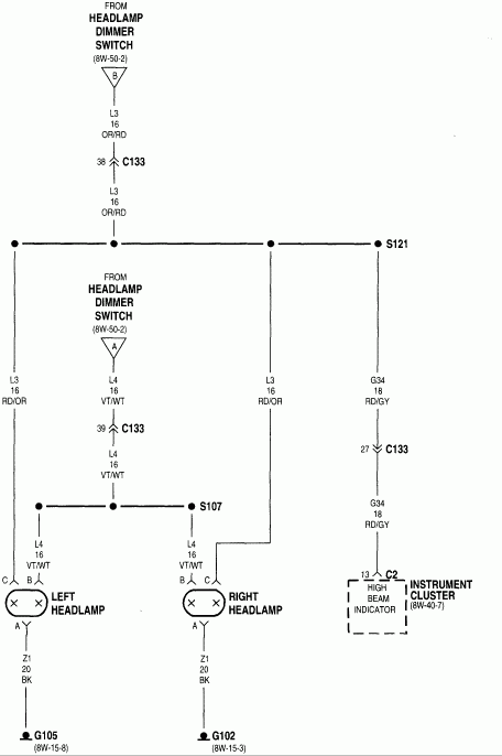 Where Is The Headlight Relay On A 97 2500 Dodge Ram Cummins - 97 Dodge RAM Headlight Wiring Diagram