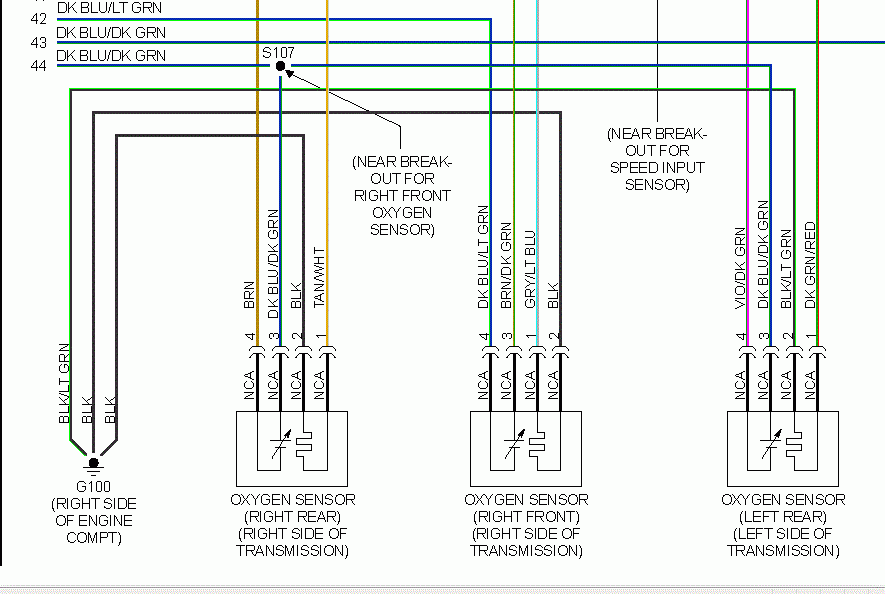 Wiring Diagram Oxygen Sensor Dodge Ram - 99 Dodge RAM 3500 O2 Sensor Wiring Harness Diagram